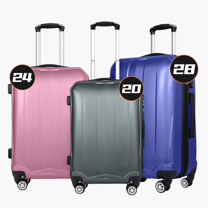 ABS trolley case, dustproof and sturdy travel boarding case, thickened universal wheel password box 20/24/28inch