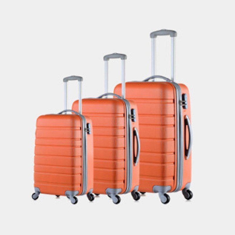 Striped trolley suitcase, universal wheel suitcase, ultra-light boarding case, printed LOGO