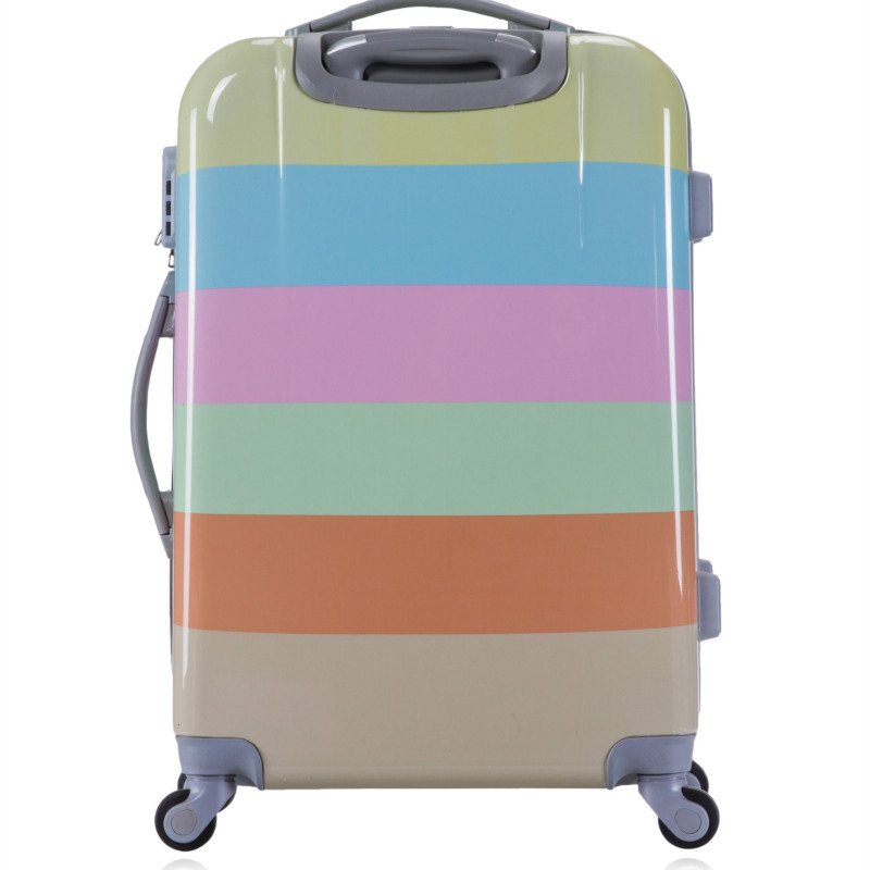 Abs boarding suitcase multi-piece set checked luggage pc pattern travel trolley case 20/24/28 inches