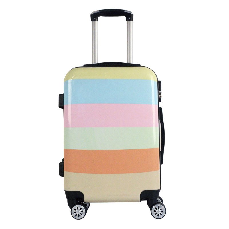 Abs boarding suitcase multi-piece set checked luggage pc pattern travel trolley case 20/24/28 inches