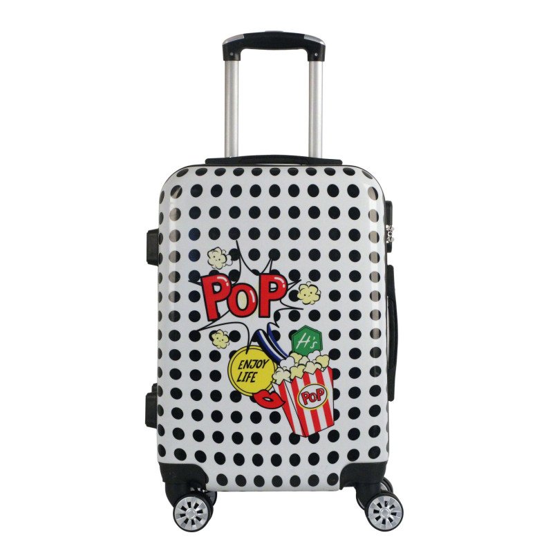 Abs boarding suitcase multi-piece set checked luggage pc pattern travel trolley case 20/24/28 inches