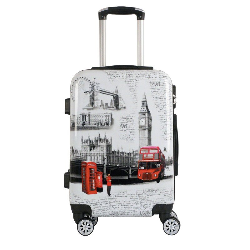 Abs boarding suitcase multi-piece set checked luggage pc pattern travel trolley case 20/24/28 inches