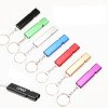 Outdoor mountaineering wilderness survival whistle aluminum alloy metal double hole high frequency tweeter whistle