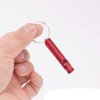 Outdoor mountain climbing wild survival whistle aluminum alloy metal high frequency treble whistle wholesale round small whistle