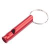 Outdoor mountain climbing wild survival whistle aluminum alloy metal high frequency treble whistle wholesale round small whistle