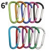 No. 6 D-type aluminum alloy quick hook, outdoor carabiner, backpack external padlock connection ring, camping small accessories wholesale