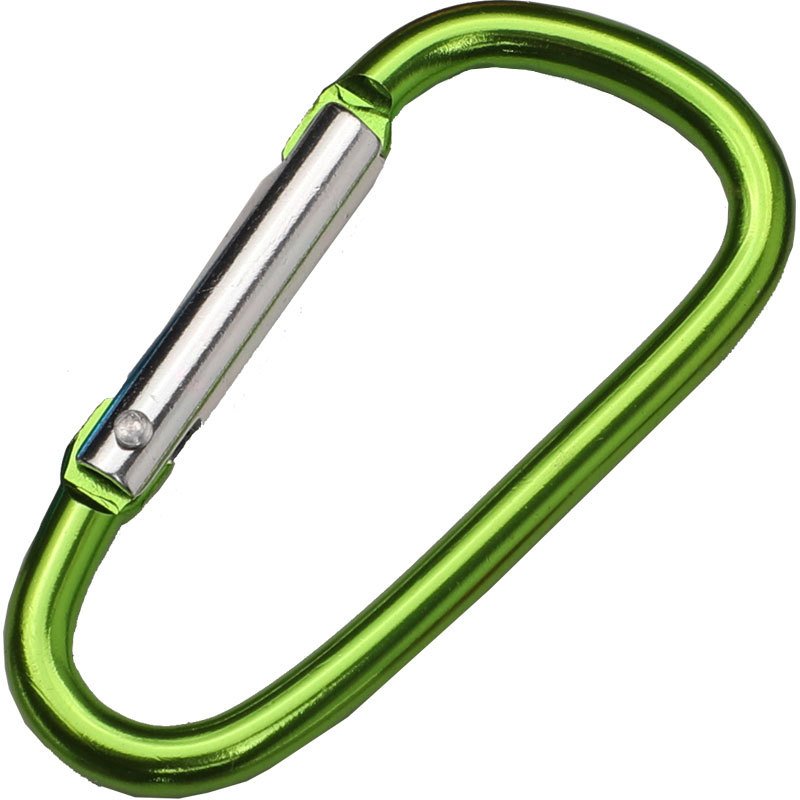 No. 6 D-type aluminum alloy quick hook, outdoor carabiner, backpack external padlock connection ring, camping small accessories wholesale