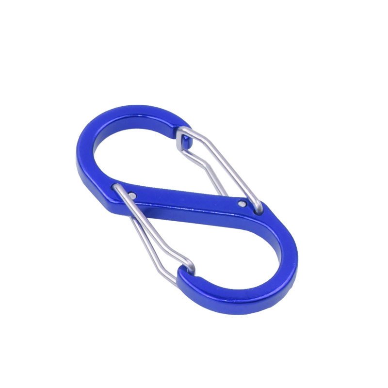 No. 5 S-shaped outdoor carabiner eight-character buckle aluminum alloy quick hook 8-character connecting ring backpack external key chain