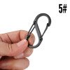 No. 5 S-shaped outdoor carabiner eight-character buckle aluminum alloy quick hook 8-character connecting ring backpack external key chain