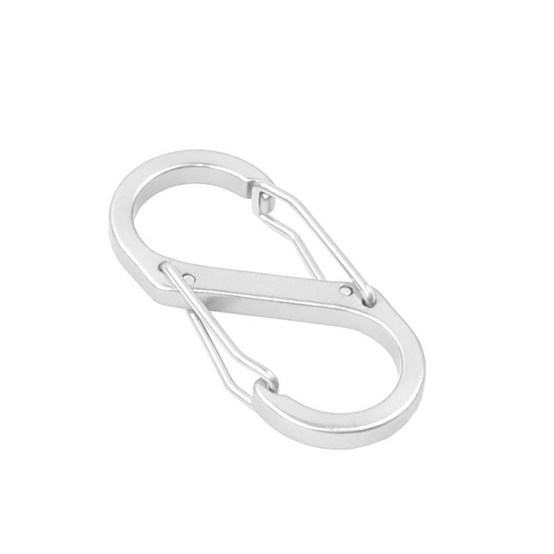 No. 5 S-shaped outdoor carabiner eight-character buckle aluminum alloy quick hook 8-character connecting ring backpack external key chain