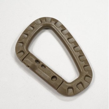 No. 8 D-type quick-hang plastic carabiner, outdoor military fan tactical plastic hook