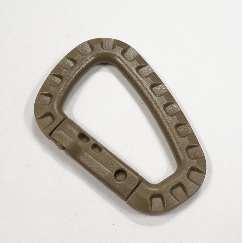 No. 8 D-type quick-hang plastic carabiner, outdoor military fan tactical plastic hook