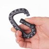 No. 8 D-type quick-hang plastic carabiner, outdoor military fan tactical plastic hook