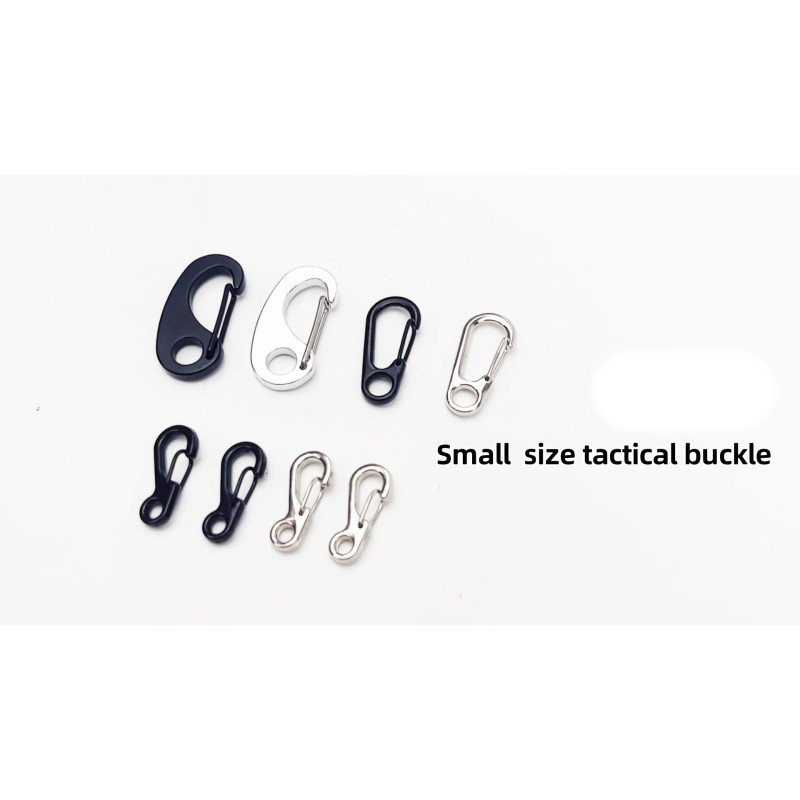 Mini carabiner small zinc alloy hook jewelry backpack connection buckle key chain tactical buckle