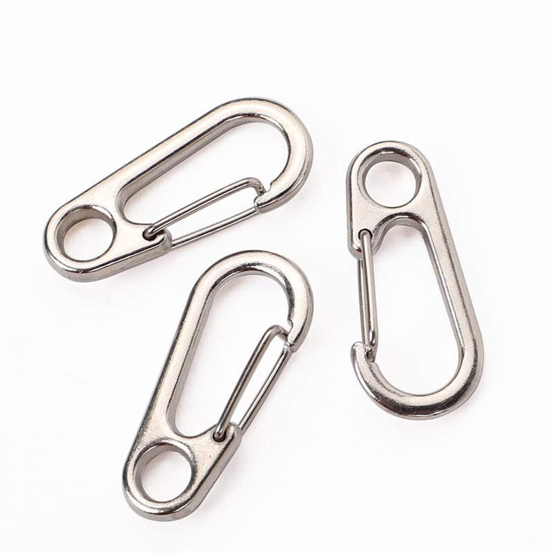 Mini carabiner small zinc alloy hook jewelry backpack connection buckle key chain tactical buckle