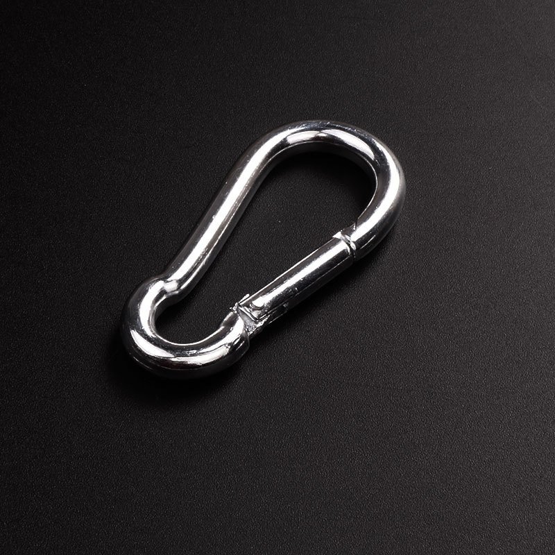 No. 6 6x60mm iron galvanized carabiner spring hook metal load-bearing hook