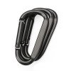 No. 6 D-shaped flattened thickened aluminum alloy carabiner backpack external buckle connection ring travel water cup hook spring buckle