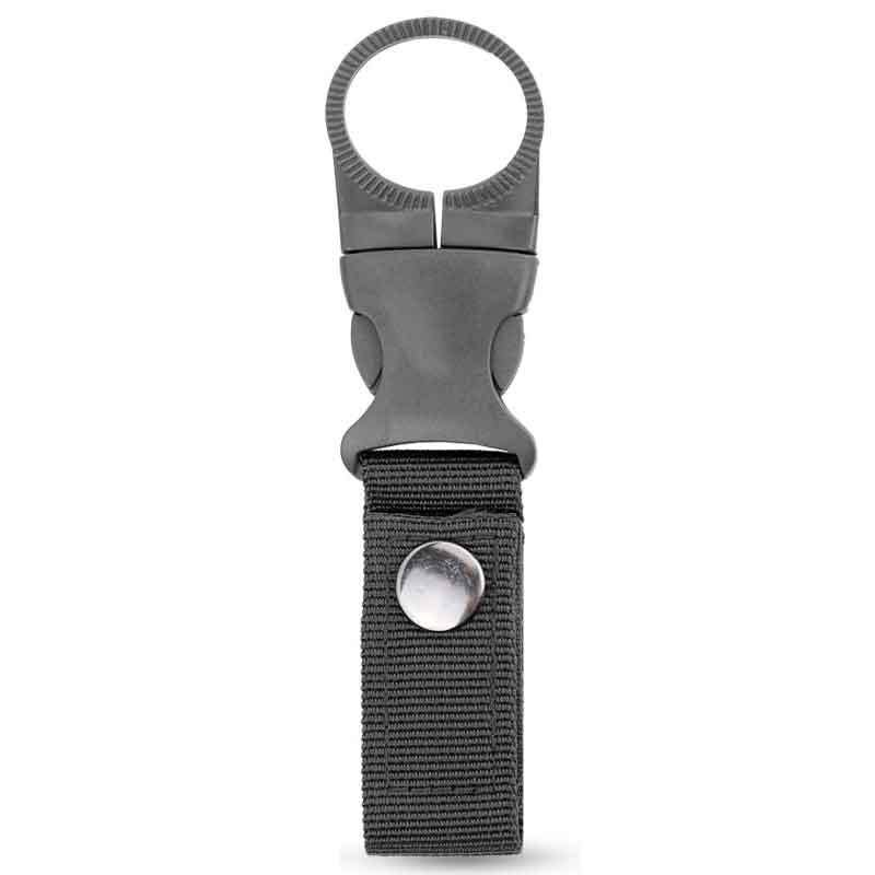 Outdoor webbing water bottle external buckle, multi-functional mineral water clip, portable water bottle quick-hang travel carabiner