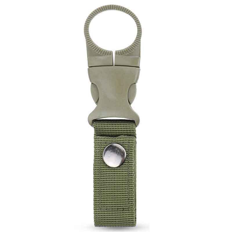 Outdoor webbing water bottle external buckle, multi-functional mineral water clip, portable water bottle quick-hang travel carabiner