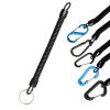 Outdoor mountaineering and camping anti-lost keychain fishing rope spring phone cord mobile phone anti-lost rope