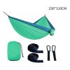 Outdoor color-blocked nylon parachute cloth double 300*200 camping hammock