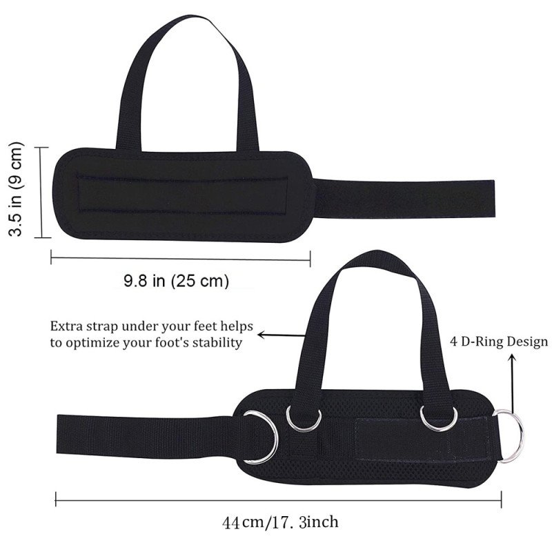 Fitness sports foot pedal ankle buckle gantry ankle strap foot pedal tension mouth adjustable fitness ankle strap