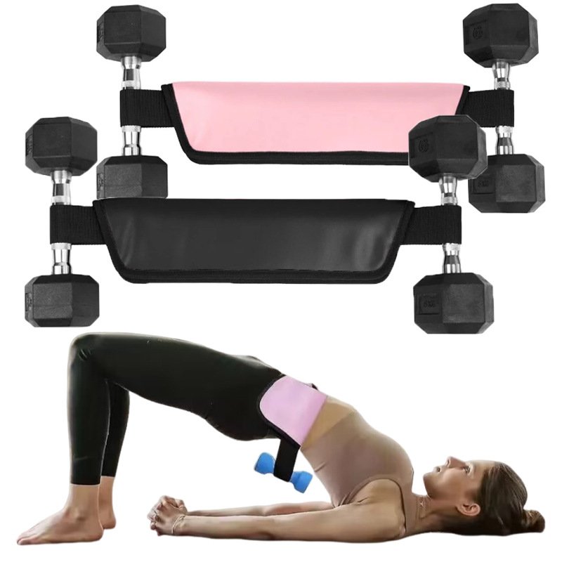 Sports dumbbell waist weight-bearing belt waist weight-bearing training hip bridge auxiliary belt thickened anti-slip thrust belt