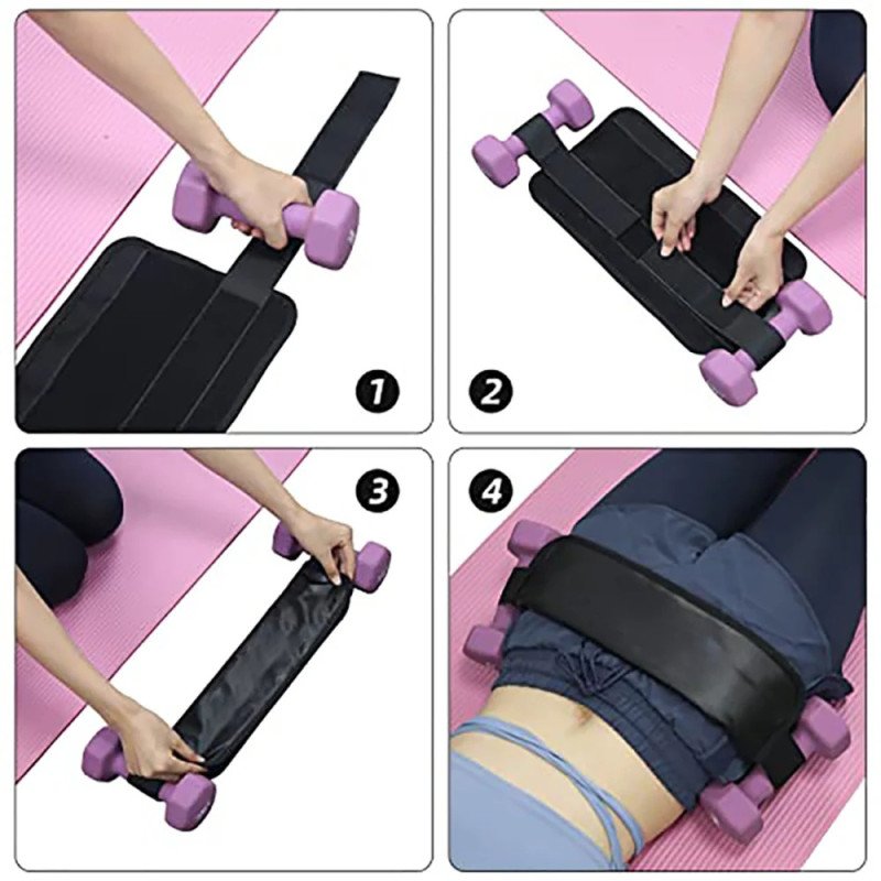Sports dumbbell waist weight-bearing belt waist weight-bearing training hip bridge auxiliary belt thickened anti-slip thrust belt