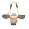 New automatic rebound abdominal wheel two-wheel abdominal muscle home fitness equipment flat support elbow support abdominal device