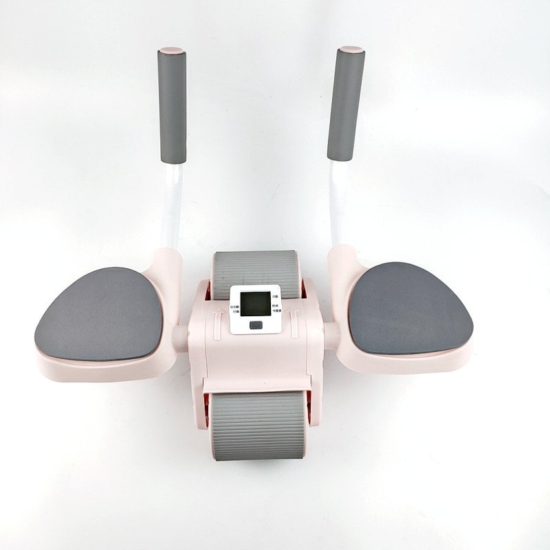 New automatic rebound abdominal wheel two-wheel abdominal muscle home fitness equipment flat support elbow support abdominal device