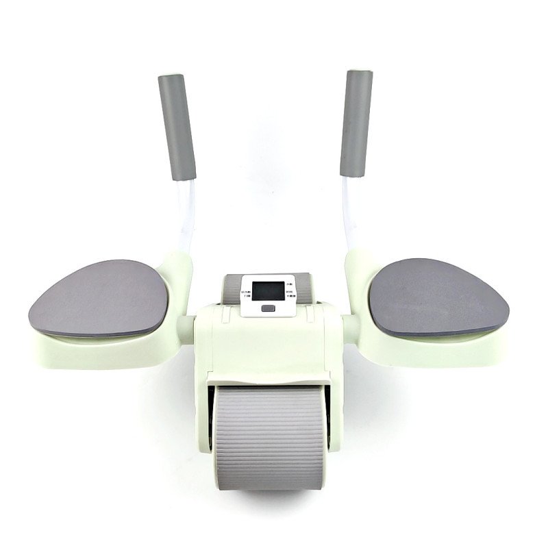 New automatic rebound abdominal wheel two-wheel abdominal muscle home fitness equipment flat support elbow support abdominal device