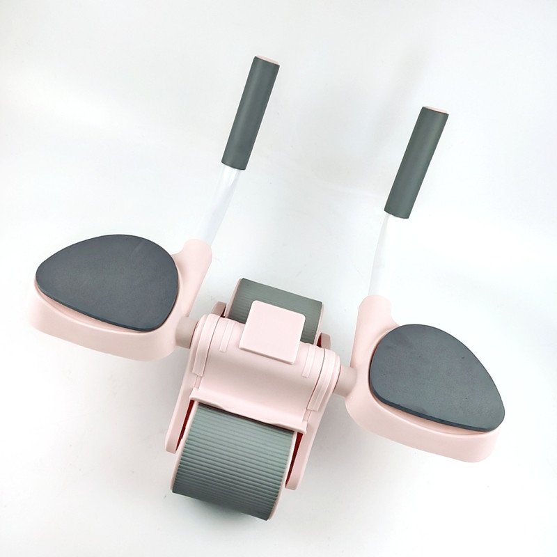New automatic rebound abdominal wheel two-wheel abdominal muscle home fitness equipment flat support elbow support abdominal device