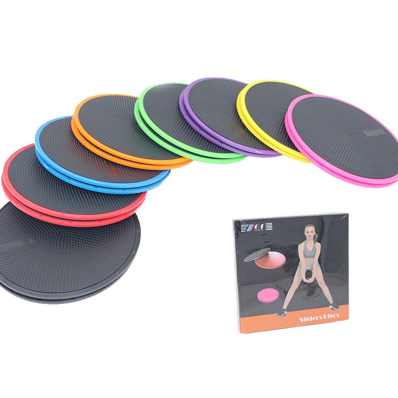 Fitness gliding disc gliding disc Coordination fitness gliding mat 2 color boxed gliding disc