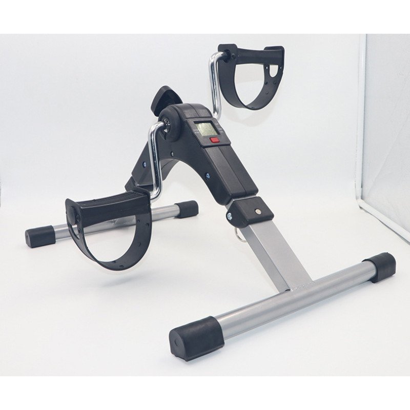 Mini folding bicycle for home use mini exercise bike folding leg trainer