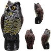Outdoor courtyard imitation plastic owl (eyes can light up and make sounds) solar animal repeller