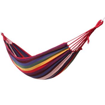 Outdoor swing single and double anti-rollover hammock