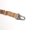 Outdoor tactical multifunctional gun rope nylon two-point combat training strap black special training crossbody mission gun belt