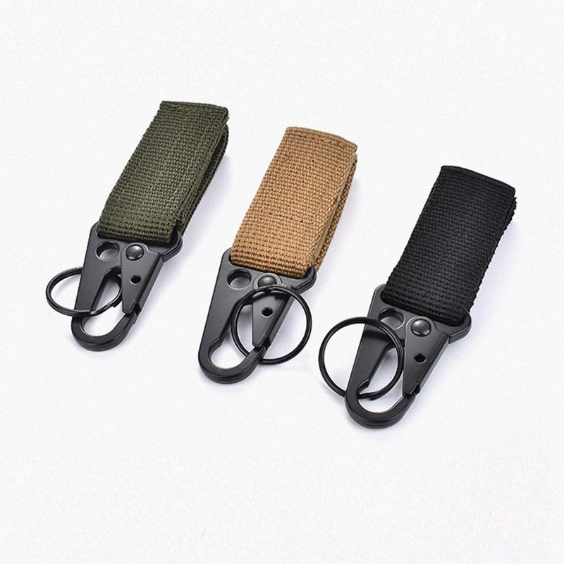 Multi-purpose hanging buckle outdoor tactical mountaineering equipment accessories nylon molle webbing hanging belt waist hook