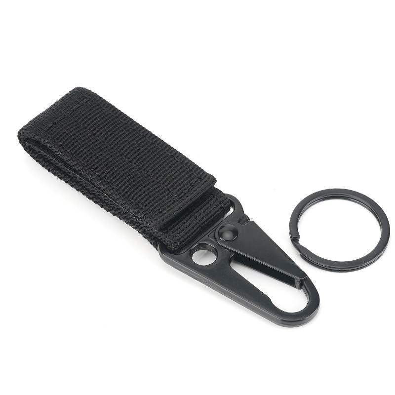 Multi-purpose hanging buckle outdoor tactical mountaineering equipment accessories nylon molle webbing hanging belt waist hook