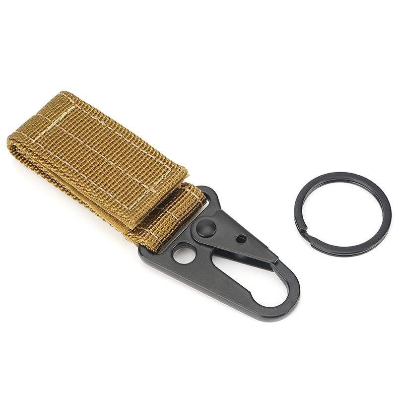 Multi-purpose hanging buckle outdoor tactical mountaineering equipment accessories nylon molle webbing hanging belt waist hook