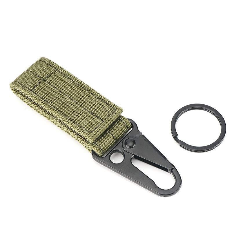 Multi-purpose hanging buckle outdoor tactical mountaineering equipment accessories nylon molle webbing hanging belt waist hook