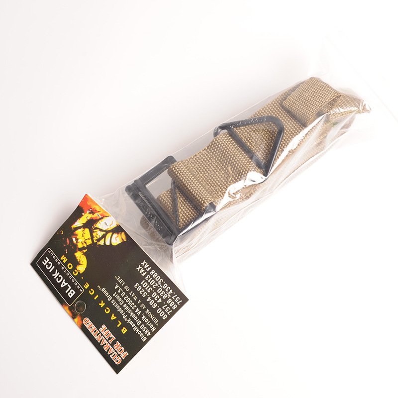 Outdoor tactical belt CQB men's canvas belt wild mountain climbing rappel rescue nylon inner belt