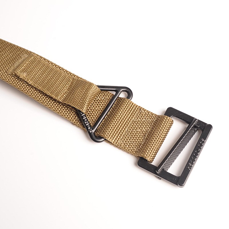 Outdoor tactical belt CQB men's canvas belt wild mountain climbing rappel rescue nylon inner belt