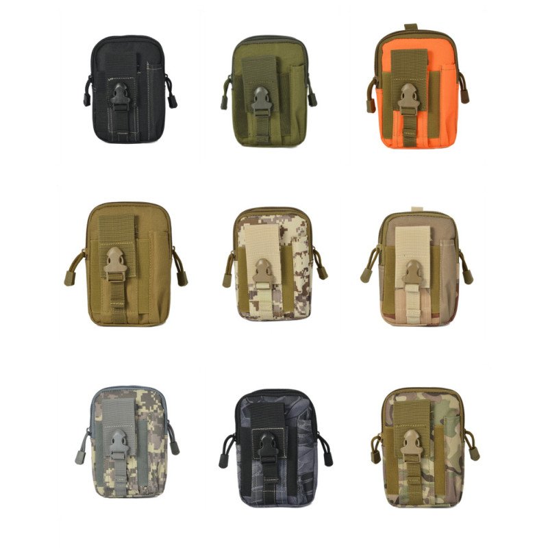 Tactical climbing hook waist bag for mobile phones, men's multifunctional outdoor sports, female military fans' cycling shoulder bag