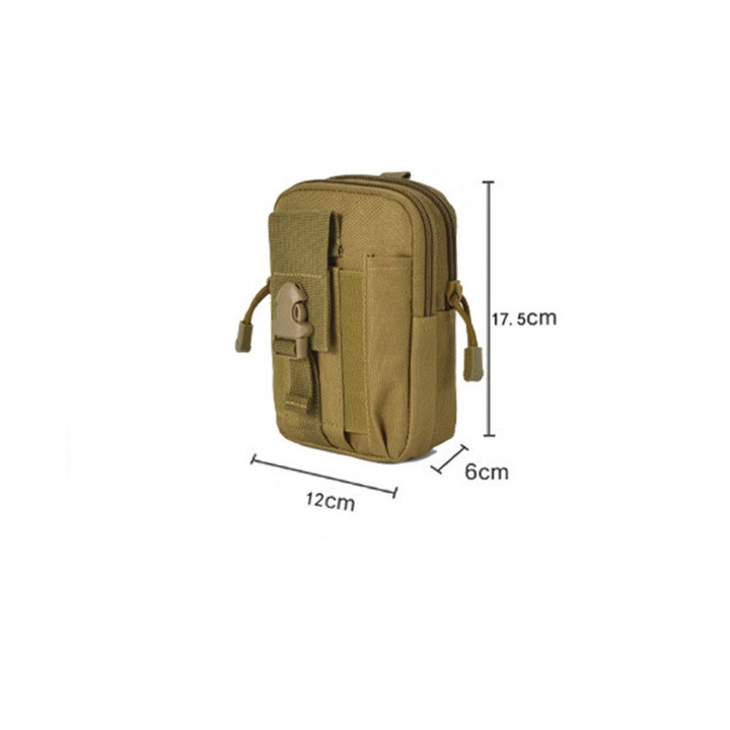 Tactical climbing hook waist bag for mobile phones, men's multifunctional outdoor sports, female military fans' cycling shoulder bag