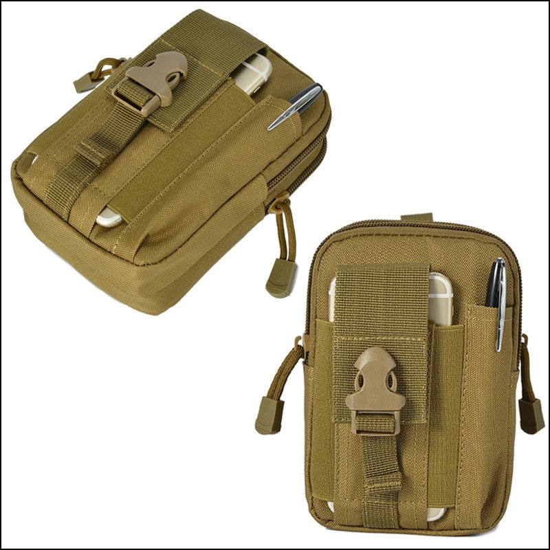 Tactical climbing hook waist bag for mobile phones, men's multifunctional outdoor sports, female military fans' cycling shoulder bag