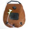 Outdoor camping shower bag with temperature solar shower water bag bather convenient foldable water storage bag 20L
