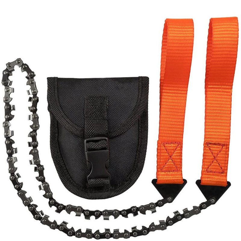 Outdoor hand chain saw pocket chain saw garden tool 11/16/33 teeth 24 inch portable camping survival wire saw