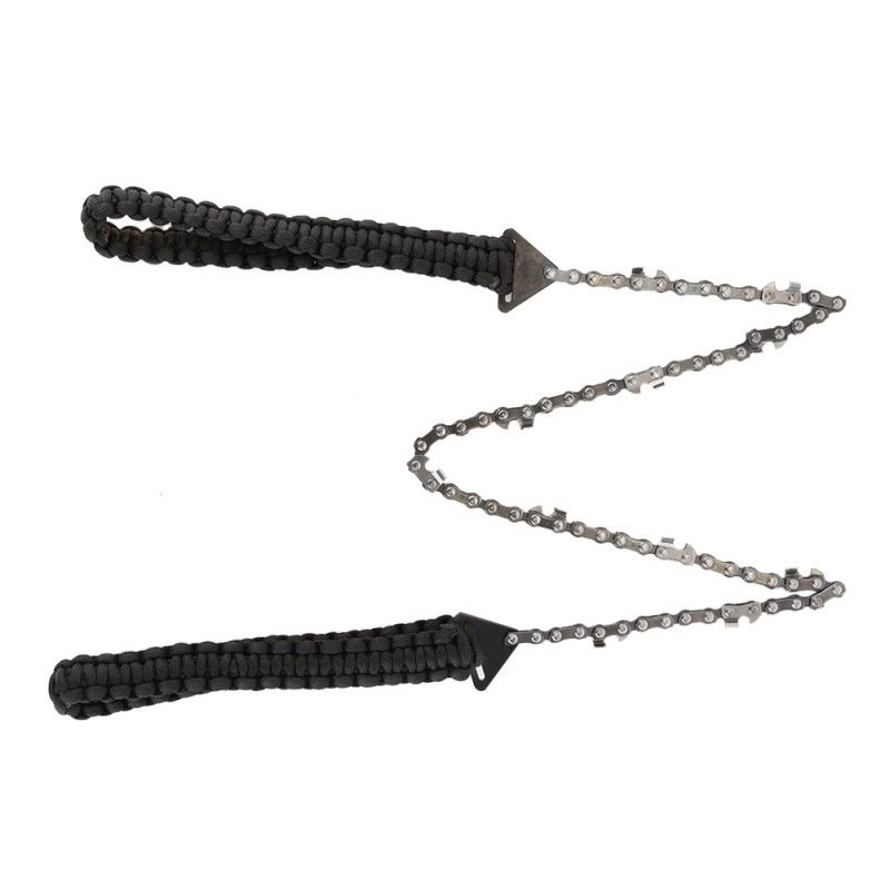 Outdoor umbrella rope hand pull chain saw garden logging chain saw convenient folding chain saw outdoor survival wire saw