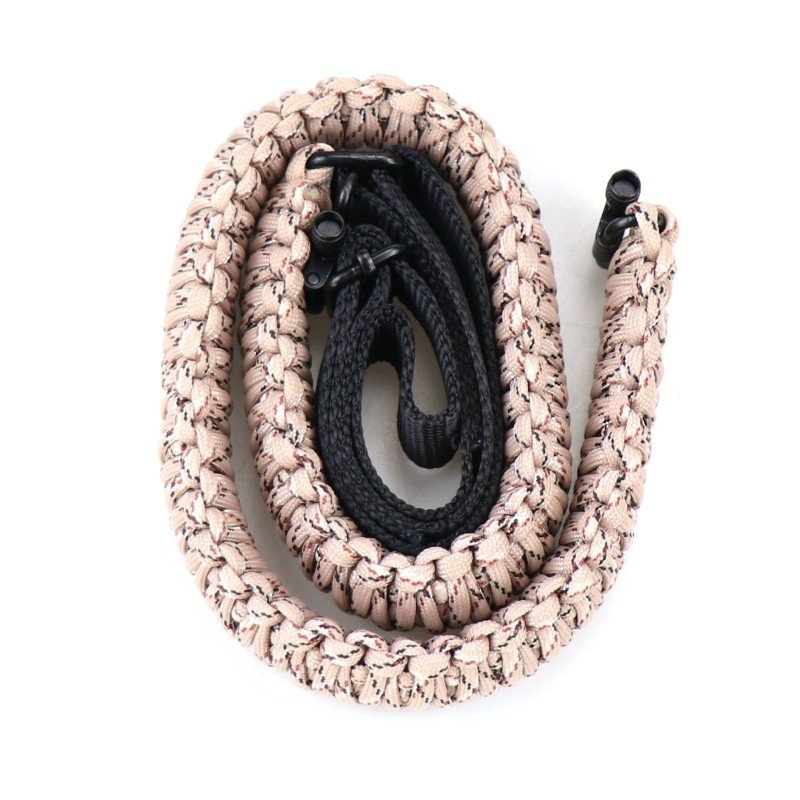 Gun strap outdoor tactical equipment multifunctional paracord braided adjustable shoulder strap strap